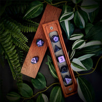 Thumbnail for Frosted Purple Metallic Acrylic - 7pcs RPG Dice Set