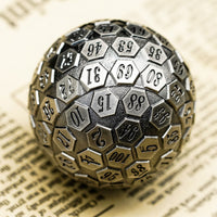 Thumbnail for D100 RPG Dice - Silver Metal
