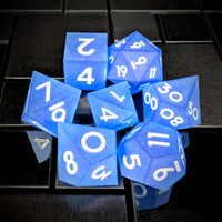Thumbnail for 7pcs Dice Sharp Frosted Blue
