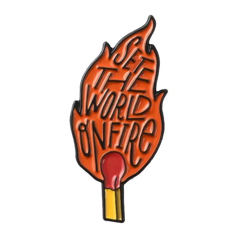 Orange Match STWOF Pin - Novelty