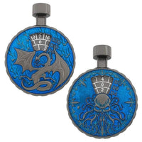 Thumbnail for Dice Metal Spinner Circle Clicker Silver Blue