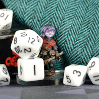 Thumbnail for Solid White Acrylic - 7pcs RPG Mini Dice Set