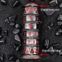 Thumbnail for Dice Metal Spinner Column Red Font Nickel