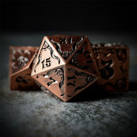 Thumbnail for Tentacles in Copper Metal - 7pcs RPG Dice Set