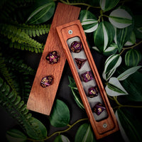 Thumbnail for Glitter in Purple Resin - 7pcs RPG Full Dice Set