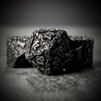 Thumbnail for 7pcs Dice Metal Druid Vine Wash Silver