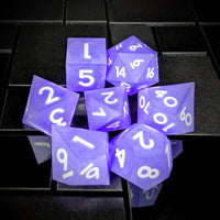 Thumbnail for 7pcs Dice Sharp Frosted Purple