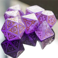 Thumbnail for Castle on Blue Resin - 7pcs RPG Oversized Dice Set