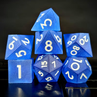 Thumbnail for 7pcs Dice Sharp Frosted Blue