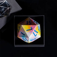 Thumbnail for Dandelion on Hydro Dipped Resin  - 55mm D20 RPG Dice