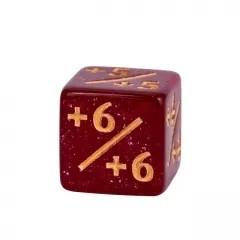 10pcs D6 12mm Dice Acrylic Gold Font Counter Numbers Brown