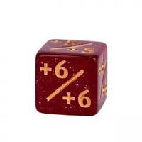 Thumbnail for 10pcs D6 12mm Dice Acrylic Gold Font Counter Numbers Brown