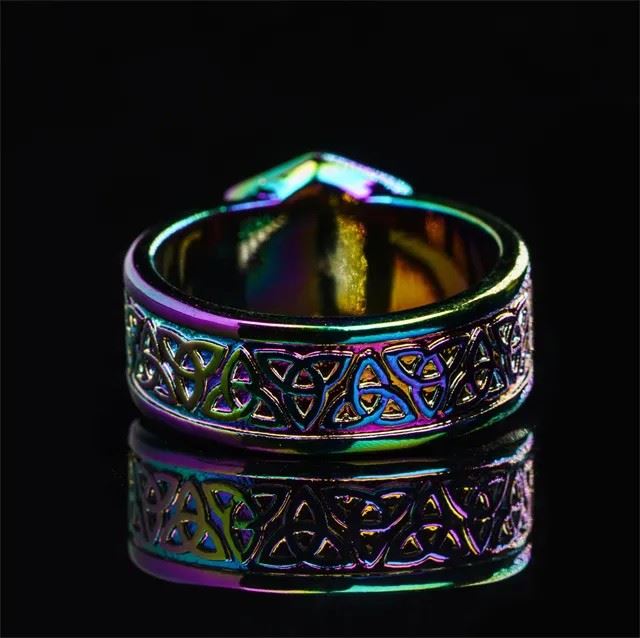 Celtic Knot Rainbow Ring