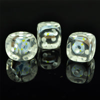 Thumbnail for Blue Donut in Clear Resin - 6pcs D6 RPG Dice Set