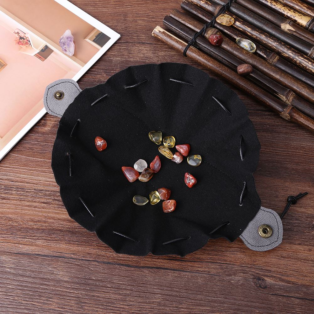 Black PU Leather Open Tray - Storage Bag