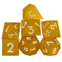 Thumbnail for 7pcs Dice Sharp Frosted Orange