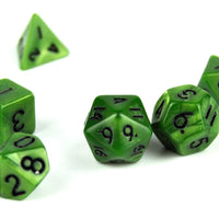 Thumbnail for Silk Olive Green Acrylic - 7pcs RPG Mini Dice Set