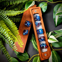 Thumbnail for 7pcs Dice Sharp Candy White Font Red Blue