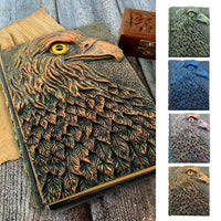 Thumbnail for Orange Resin Eagle - A5 Handmade Hardback Notebook