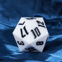 Thumbnail for White Sharp Acrylic - D20 RPG Dice