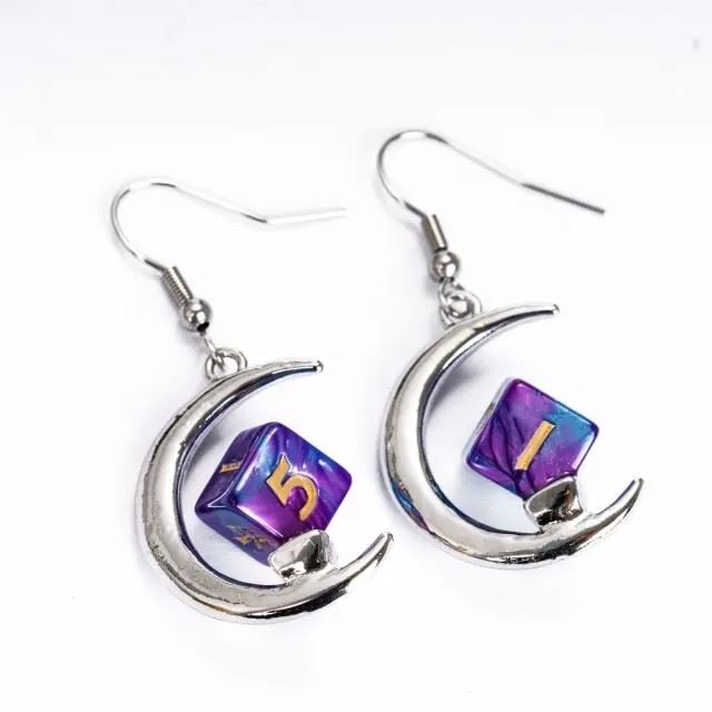 Blue & Purple Mini Acrylic  - D6 Earings