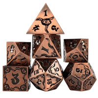 Thumbnail for Tentacles in Copper Metal - 7pcs RPG Dice Set