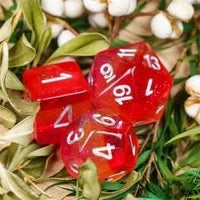 Thumbnail for 7pcs Dice Resin Layer Silver Font Lesbian Red Yellow Pink