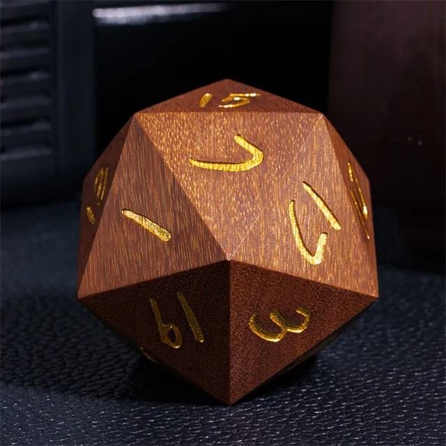 Light Brown Sandalwood - D20 RPG Dice