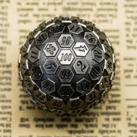 Thumbnail for D100 RPG Dice - Silver Metal