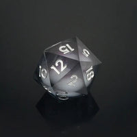 Thumbnail for Glitter in Clear & Black Liquid Sharp Resin - D20 RPG Dice