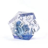 Thumbnail for Beholder in Clear & Pink Sharp Resin - D20 RPG Dice