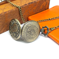 Thumbnail for Guitar on Bronze Pocket Watch with Mini Dice - Pendant