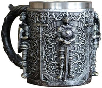 Thumbnail for Black & Silver Knights Mug - Novelty