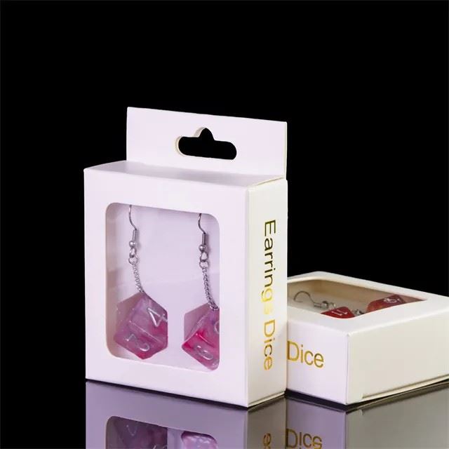 Purple & Red Resin Swirl - D6 Earings