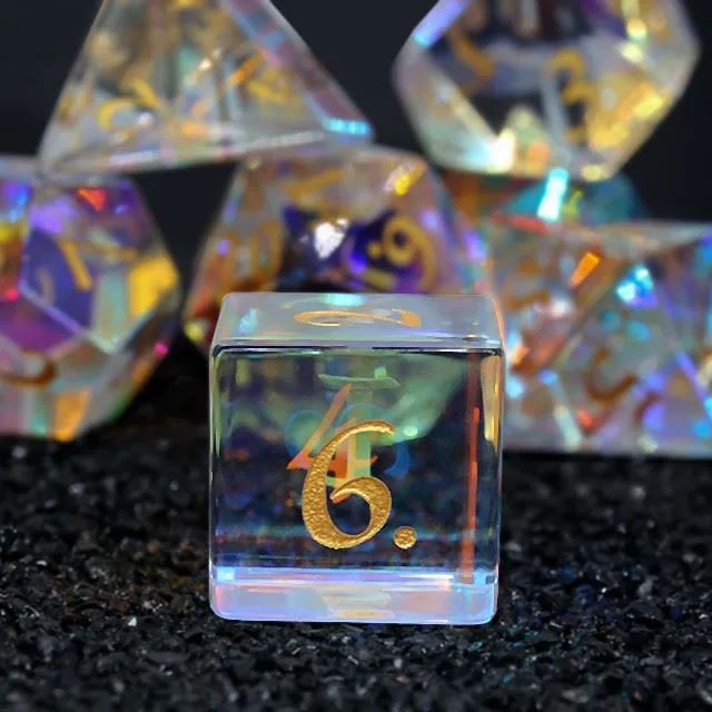 Prism Glass - 7pcs RPG Dice Set