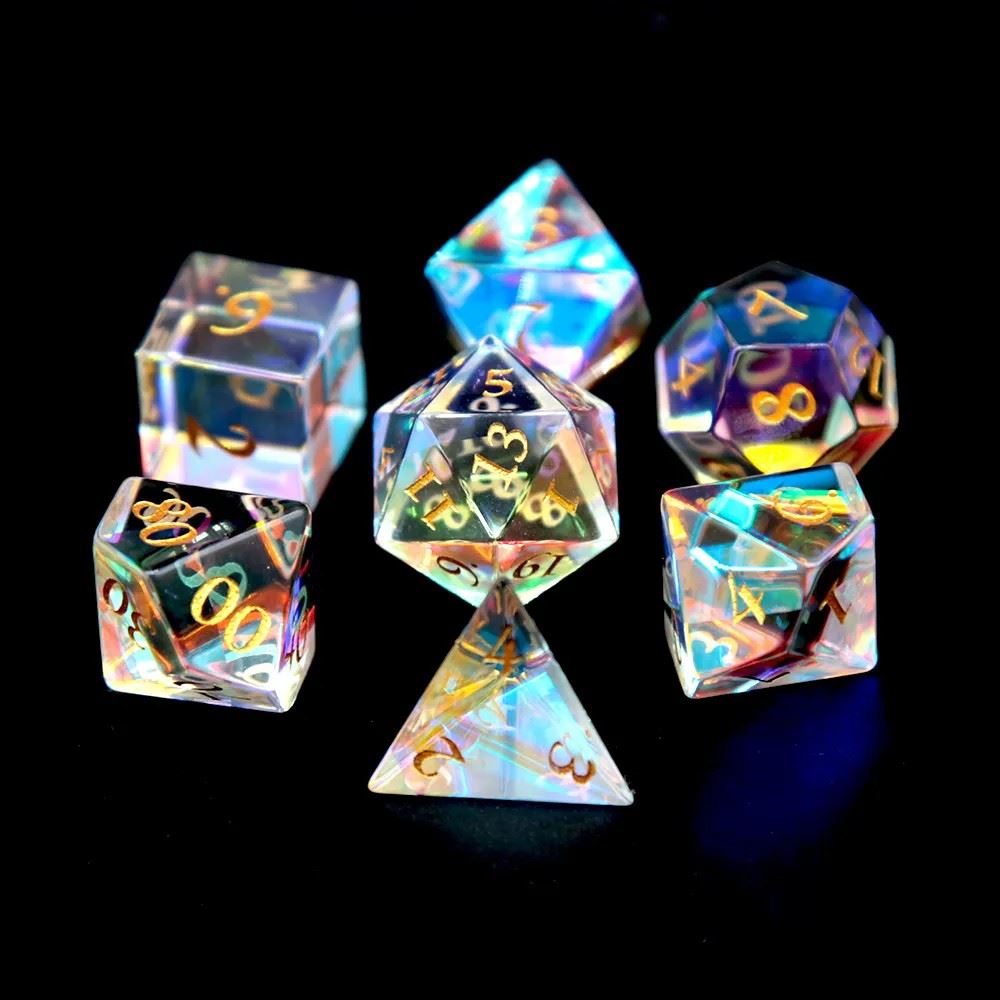 Prism Glass - 7pcs RPG Dice Set