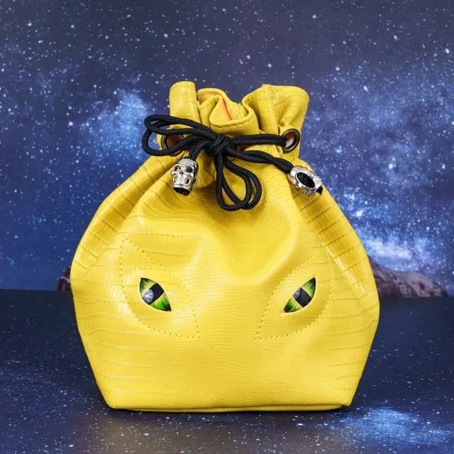 Eyes on Yellow PU Leather - Storage Bag