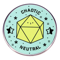 Thumbnail for Blue Chaotic Neutral Round Pin - Novelty