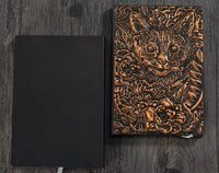 Thumbnail for Copper Cat & Flower - A5 Hardback Journal