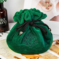 Thumbnail for Green Bag with Compartments - Soft Dice Storage