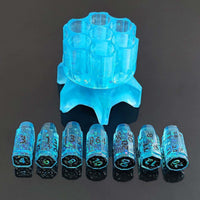 Thumbnail for Dice Resin Spinner Six Shooter Blue