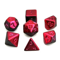 Thumbnail for 7pcs Dice Acrylic Metallic Frosted Red