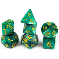 Thumbnail for Silk Green Acrylic - 7pcs RPG Mini Dice Set