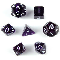 Thumbnail for Glitter in Purple Acrylic - 7pcs RPG Mini Dice Set