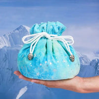 Thumbnail for Star on Cyan & Blue Bag with Compartments - Soft Dice Storage