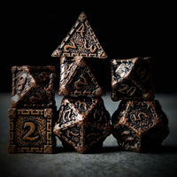 Thumbnail for 7pcs RPG Dice Set - Copper Metal