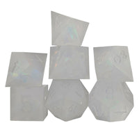 Thumbnail for 7pcs Dice Sharp Frosted White