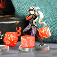 Thumbnail for Silk Red Acrylic - 7pcs RPG Mini Dice Set