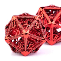 Thumbnail for Dragon in Red Metal - Hollow D20 RPG Dice