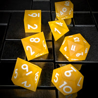 Thumbnail for 7pcs Dice Sharp Frosted Orange